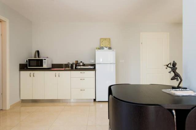 Kuchyň nebo kuchyňský kout v ubytování Magnificent studio in Zichron yaakov sea view and garden