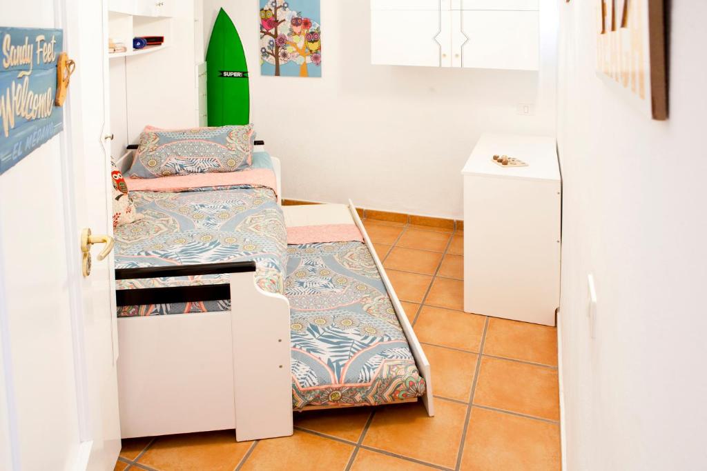 A kitchen or kitchenette at Beachfront apartment in paradise