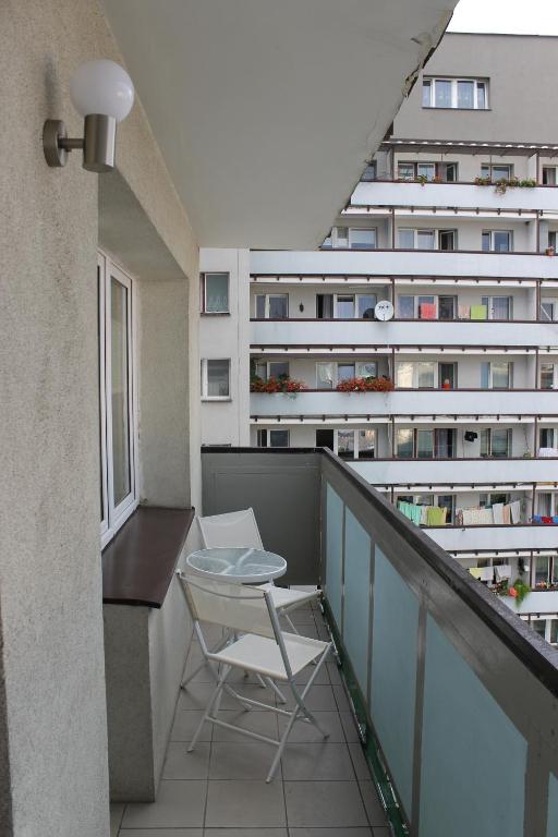 Balkón alebo terasa v ubytovaní Apartament Raz Dwa Trzy