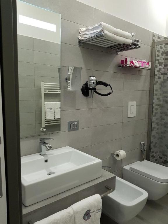 Koupelna v ubytování Hotel Nunù