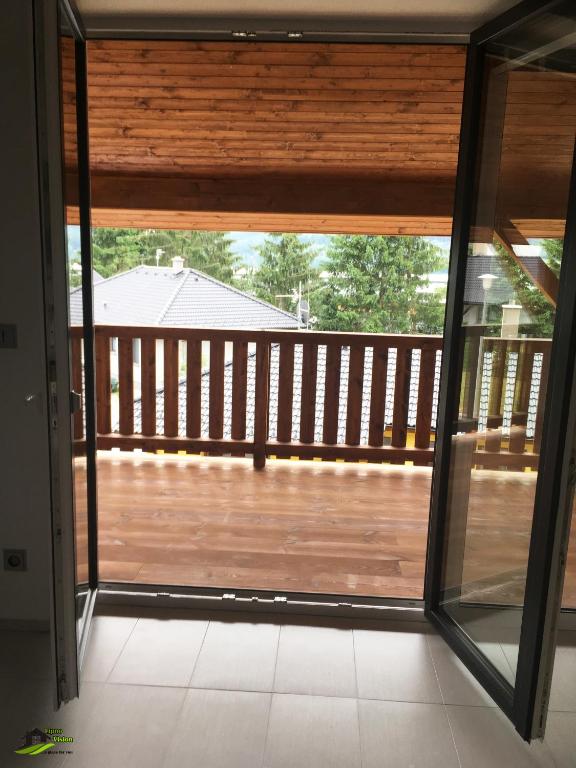 Balkon lub taras w obiekcie Lipno Vision Apartments