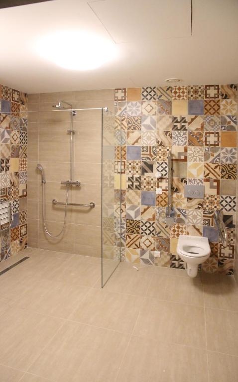 Koupelna v ubytování Hotel Devítka