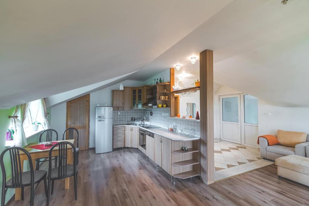 A kitchen or kitchenette at Apartmán Relax