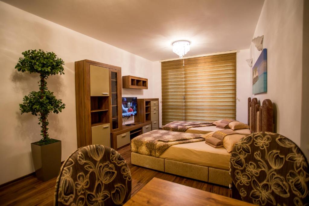 TV a/nebo společenská místnost v ubytování Boutique Apart Hotel Versis