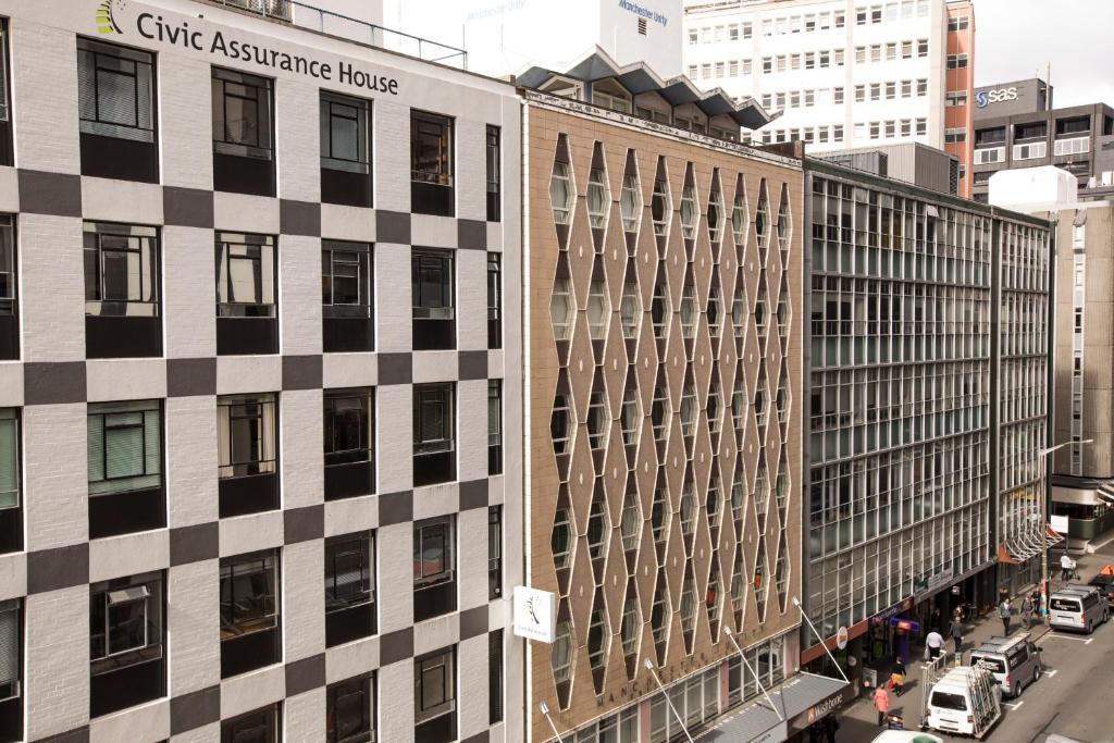 Nespecifikovaný výhled na destinaci Wellington nebo výhled na město při pohledu z aparthotelu