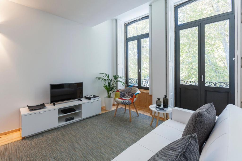 TV a/nebo společenská místnost v ubytování BO - Marquês Apartments