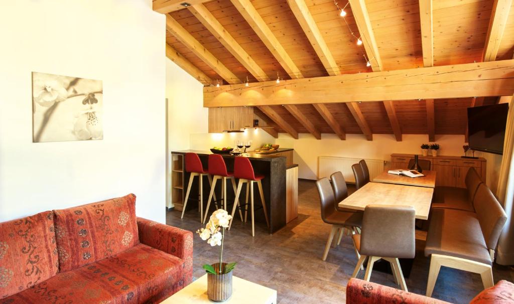 Posezení v ubytování Ferienanlage Hechenbergerhof