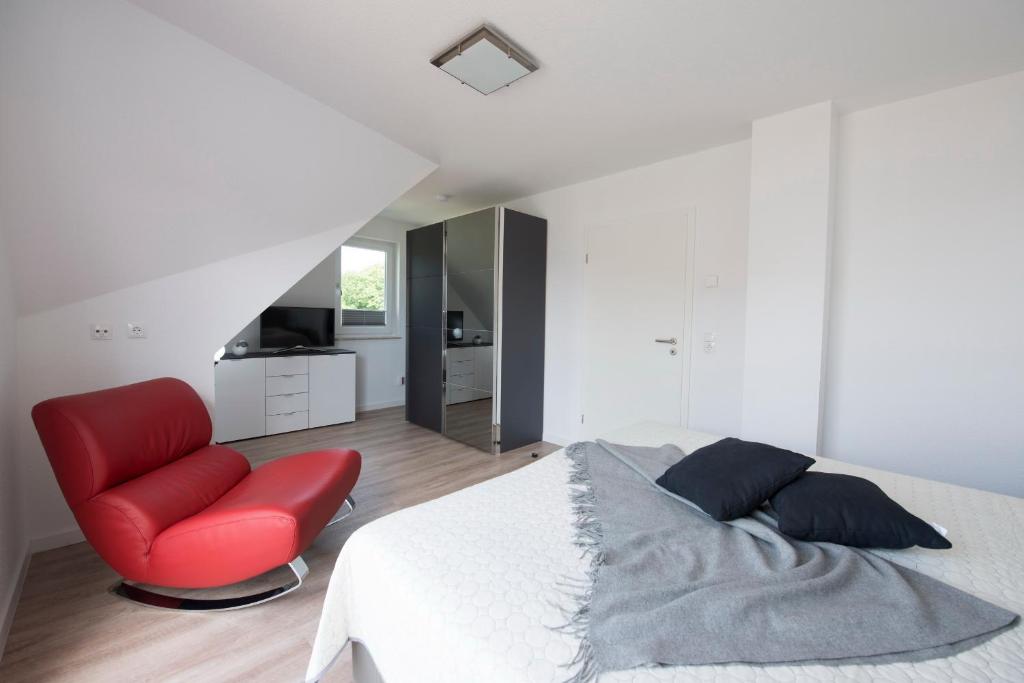 Kuchyň nebo kuchyňský kout v ubytování Ferienhaus Vermeer