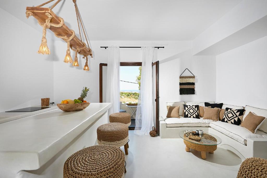 A seating area at Le Blanc Suite