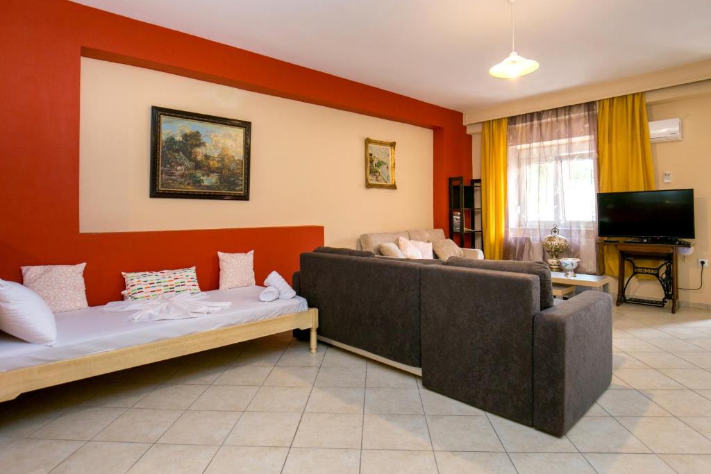 TV a/nebo společenská místnost v ubytování Grande Apartments
