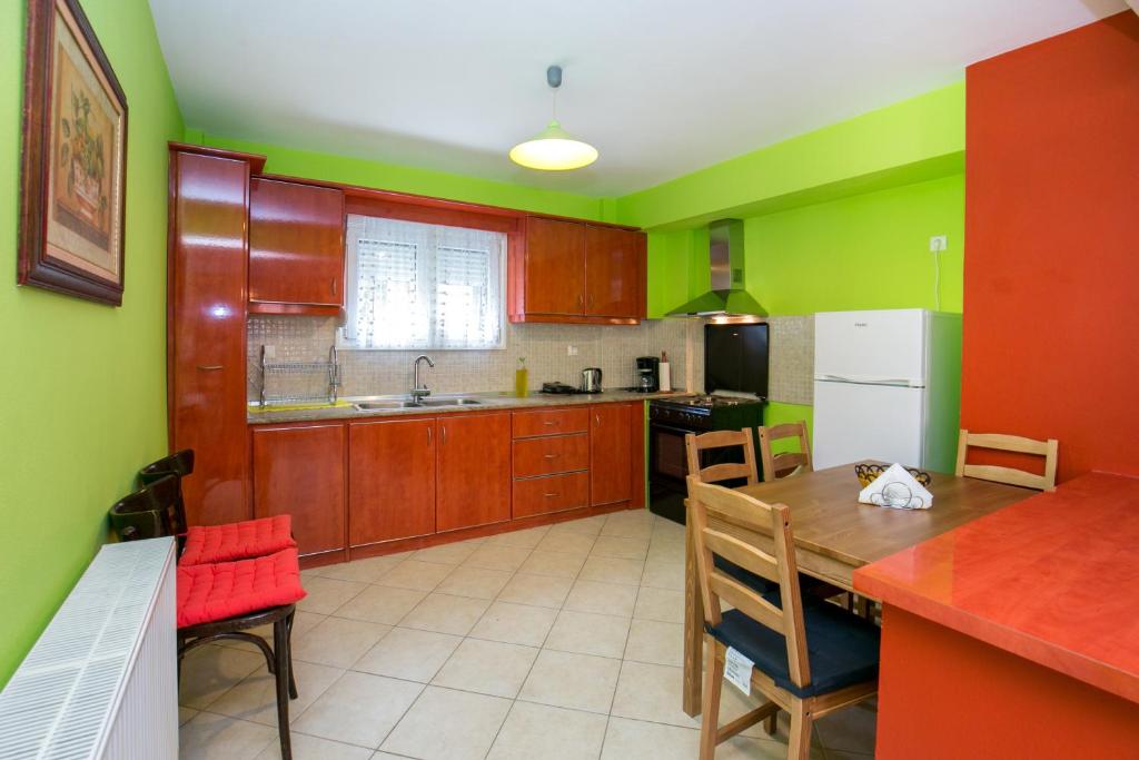 Kuchyň nebo kuchyňský kout v ubytování Grande Apartments
