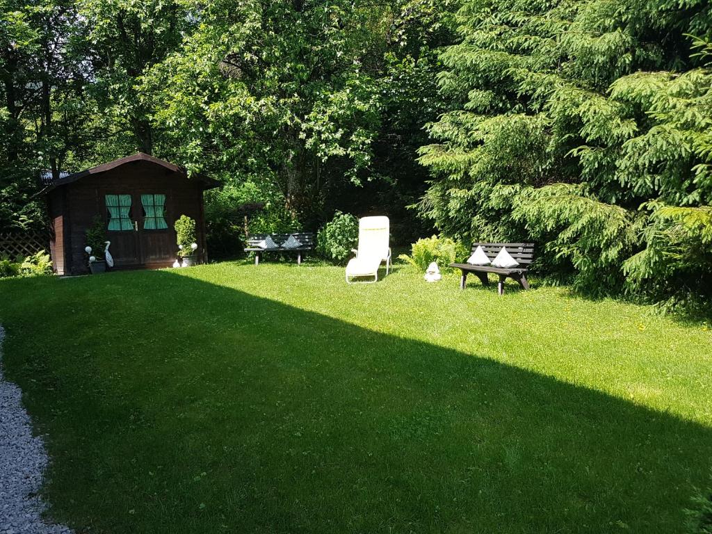 Zahrada ubytování Gästehaus Meran