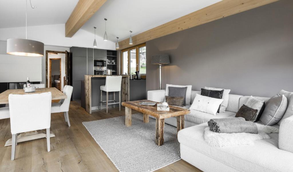 Köök või kööginurk majutusasutuses Ahorn Chalet Mittelberg