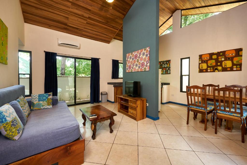 Posezení v ubytování Tamarindo Blue Apartments