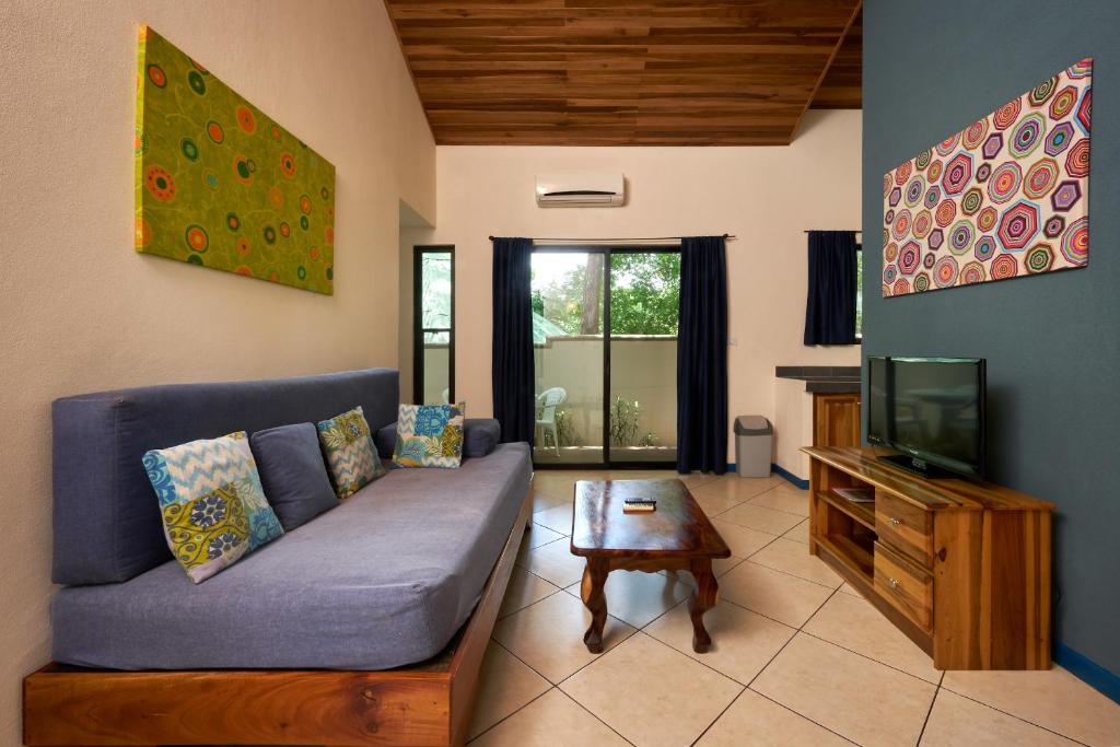 Posezení v ubytování Tamarindo Blue Apartments