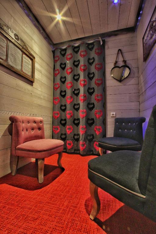 Posezení v ubytování Hotel Le Pelvoux