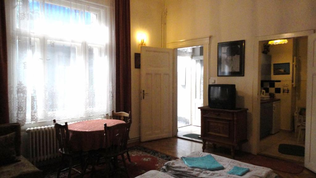 TV a/nebo společenská místnost v ubytování Garibaldi 5 Apartments & Rooms