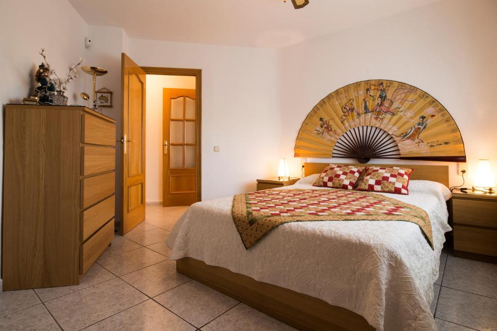 Postel nebo postele na pokoji v ubytování Calafell Apartment 2