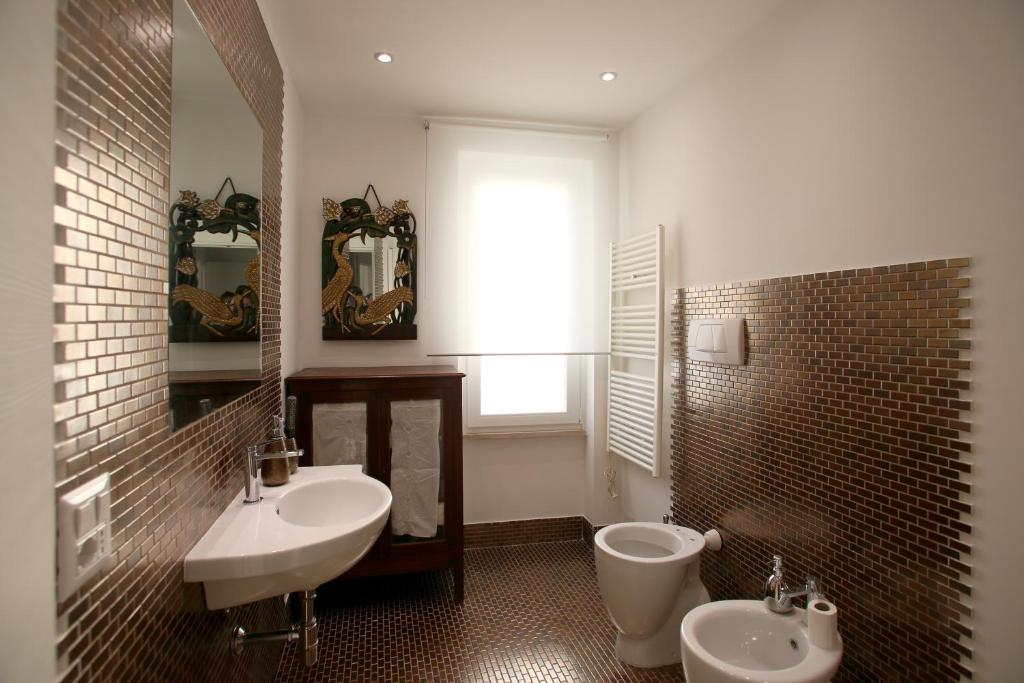 Koupelna v ubytování Relais Viesti