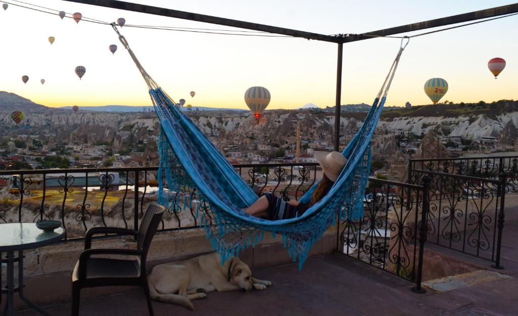 A balcony or terrace at Tulip Cave Suites