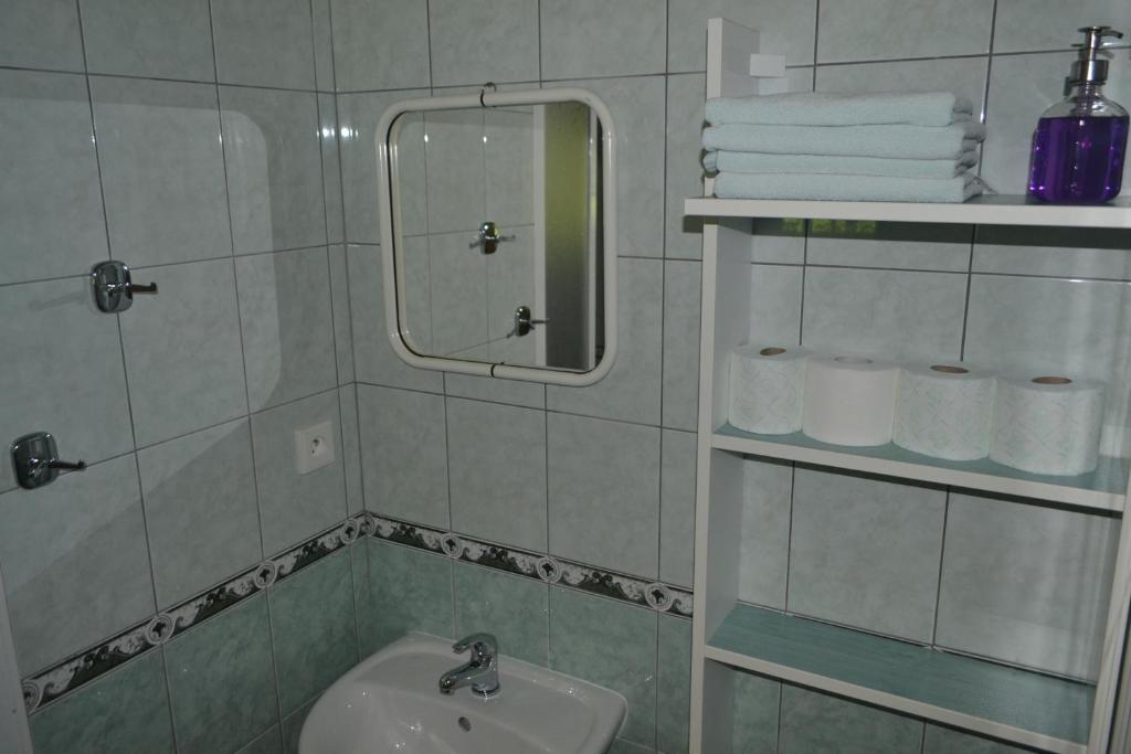 Koupelna v ubytování Chaty pod Knížecí, Trojanovice