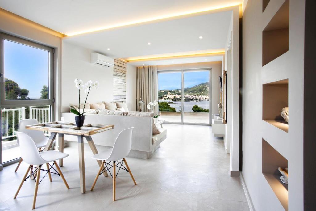 Posezení v ubytování Core Luxury Suites