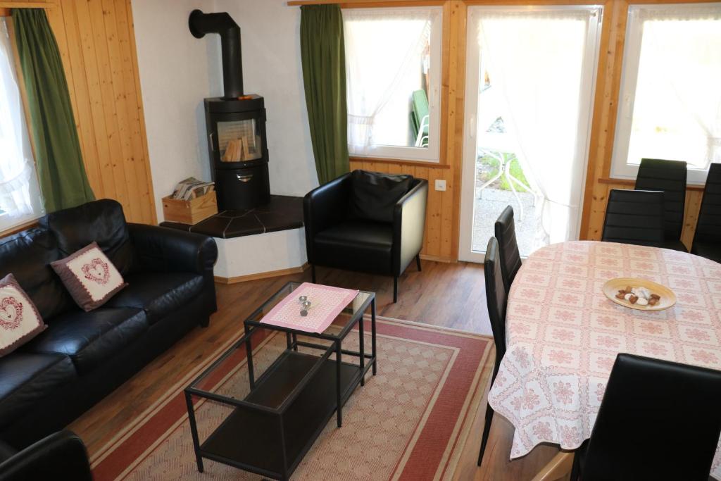 Posezení v ubytování Alpen Chalet