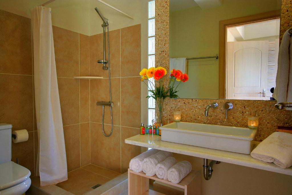 Koupelna v ubytování Ideales Resort