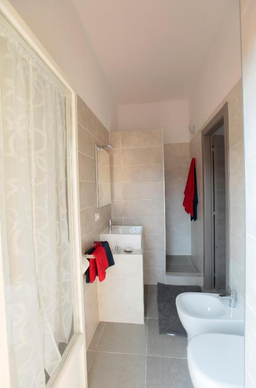 Koupelna v ubytování Albergo San Maurizio