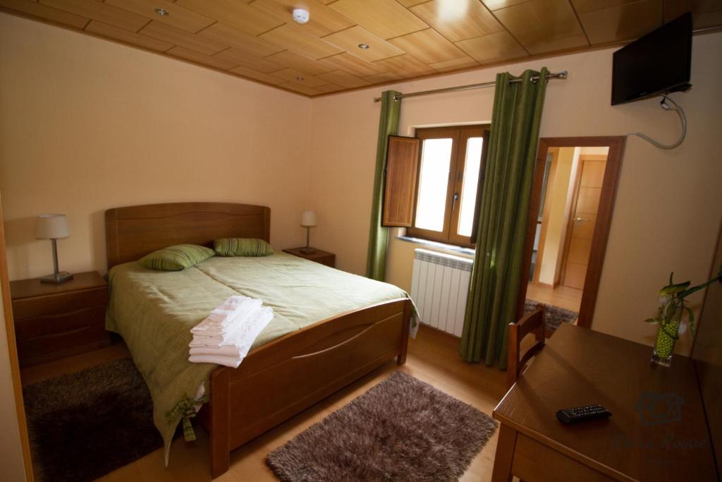 Postel nebo postele na pokoji v ubytování Casa do Telheiro