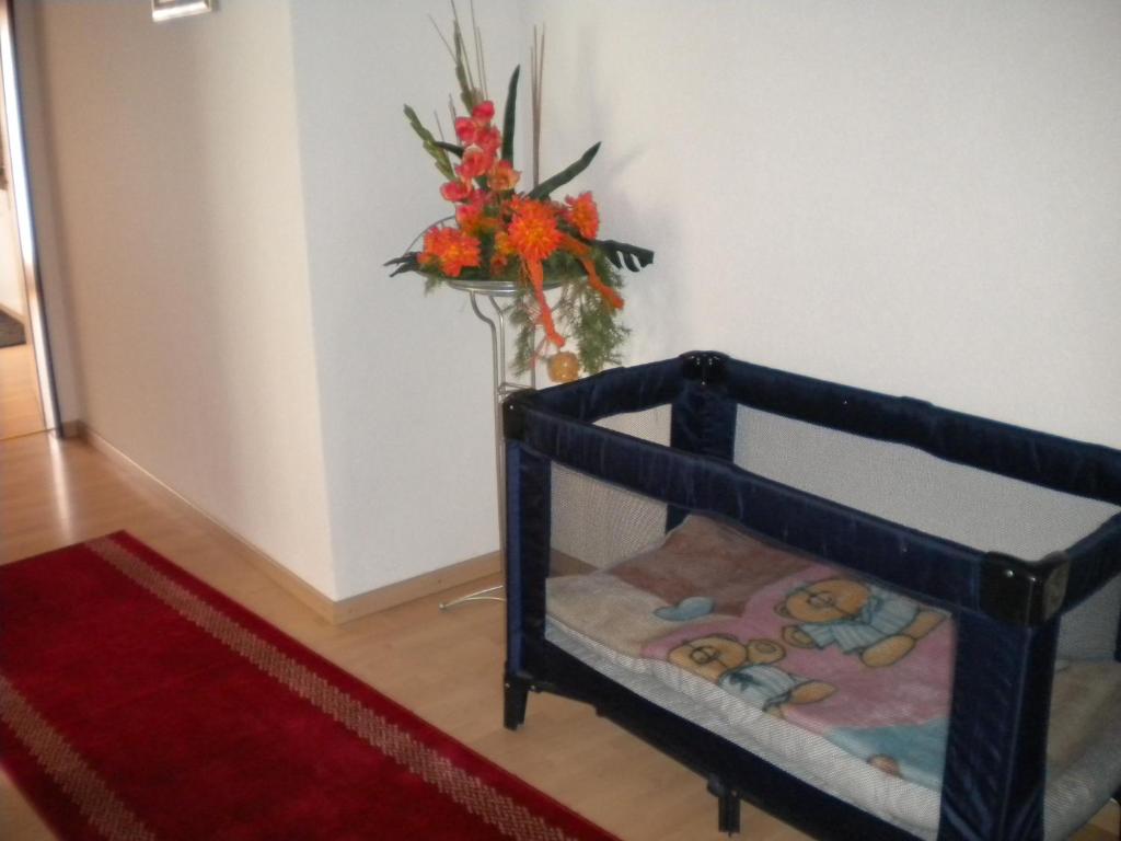 Łóżko lub łóżka w pokoju w obiekcie Pension Taverne