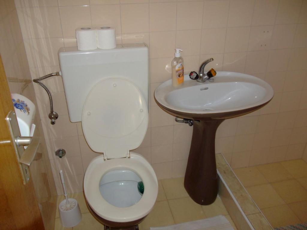 Łazienka w obiekcie Soline accommodation