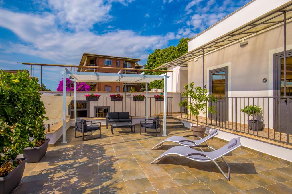 Balkón nebo terasa v ubytování Urban Garden Hotel
