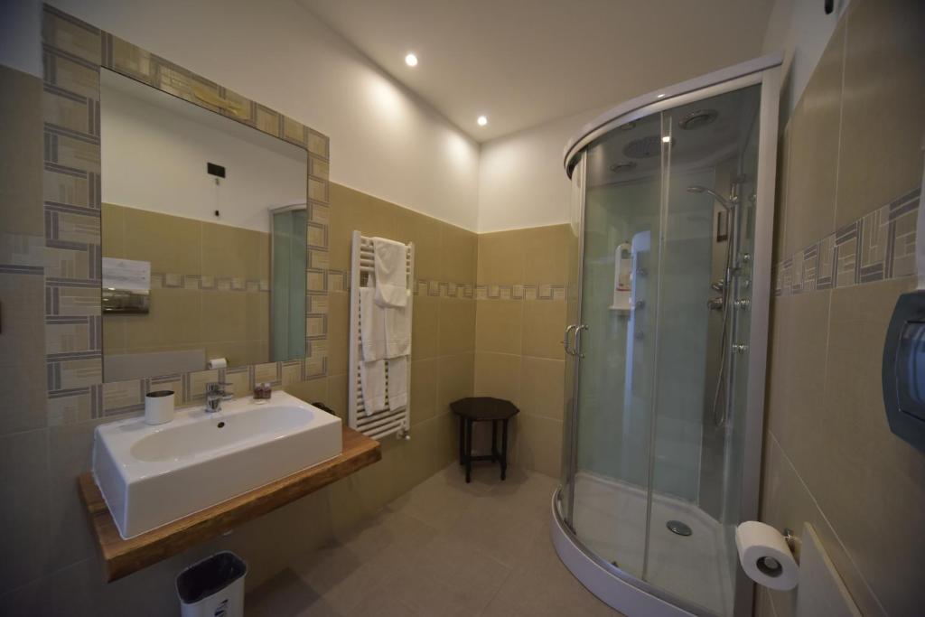 Koupelna v ubytování B&B Del Duomo