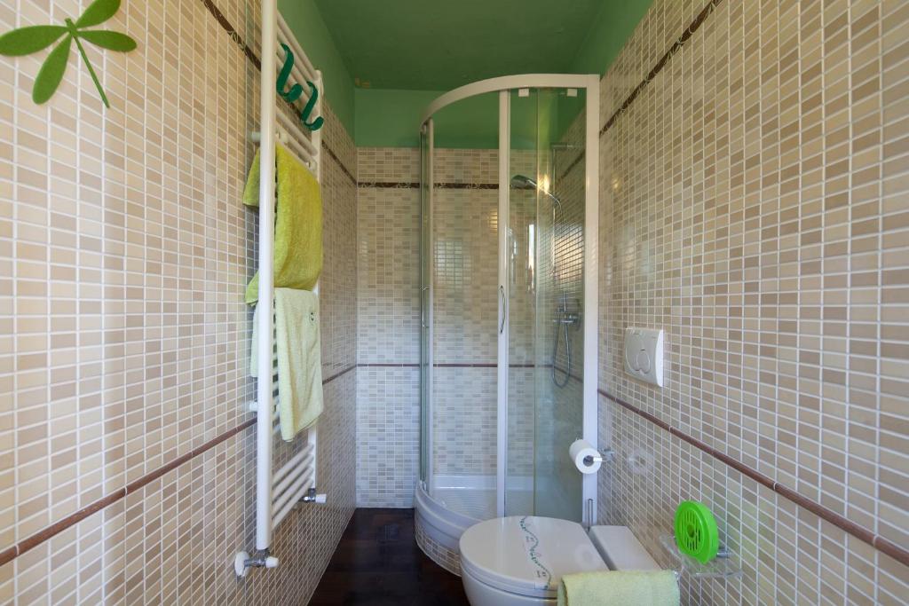 Koupelna v ubytování B&B La Pulce Dorata