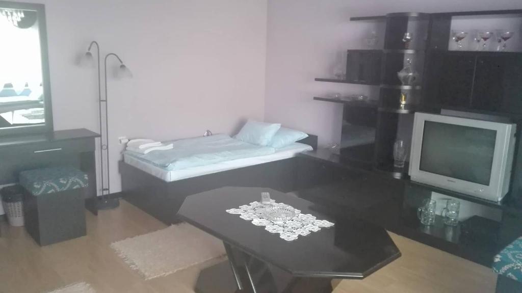 Postel nebo postele na pokoji v ubytování Domaćinstvo Opavski