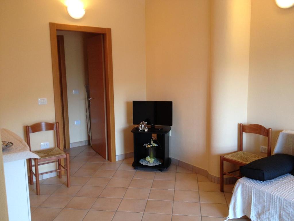 Posezení v ubytování Buggerru a Mare Residence