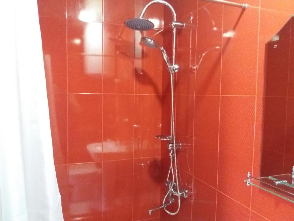 Koupelna v ubytování Hotel Aurora
