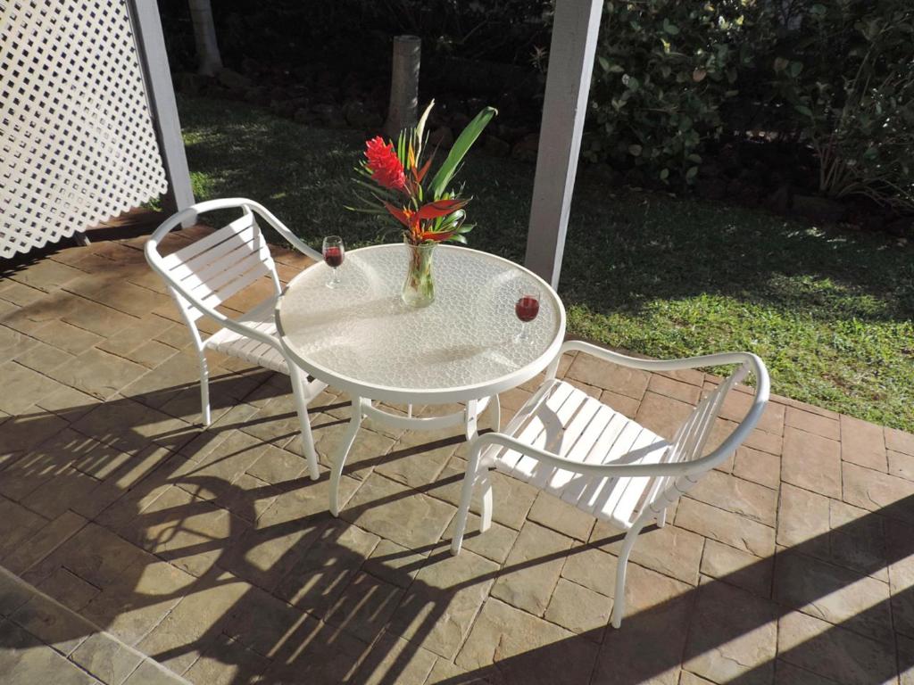 Patio nebo venkovní prostory v ubytování Hale Pua Villa - Seaside Studio