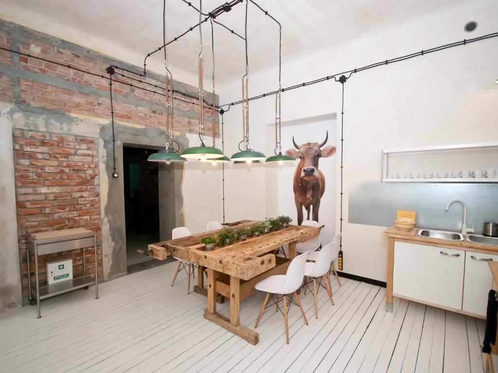 Kuchyňa alebo kuchynka v ubytovaní Loft Sen Pszczoły