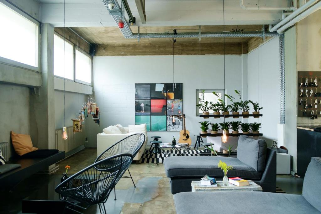 Posezení v ubytování WALLYARD Stay
