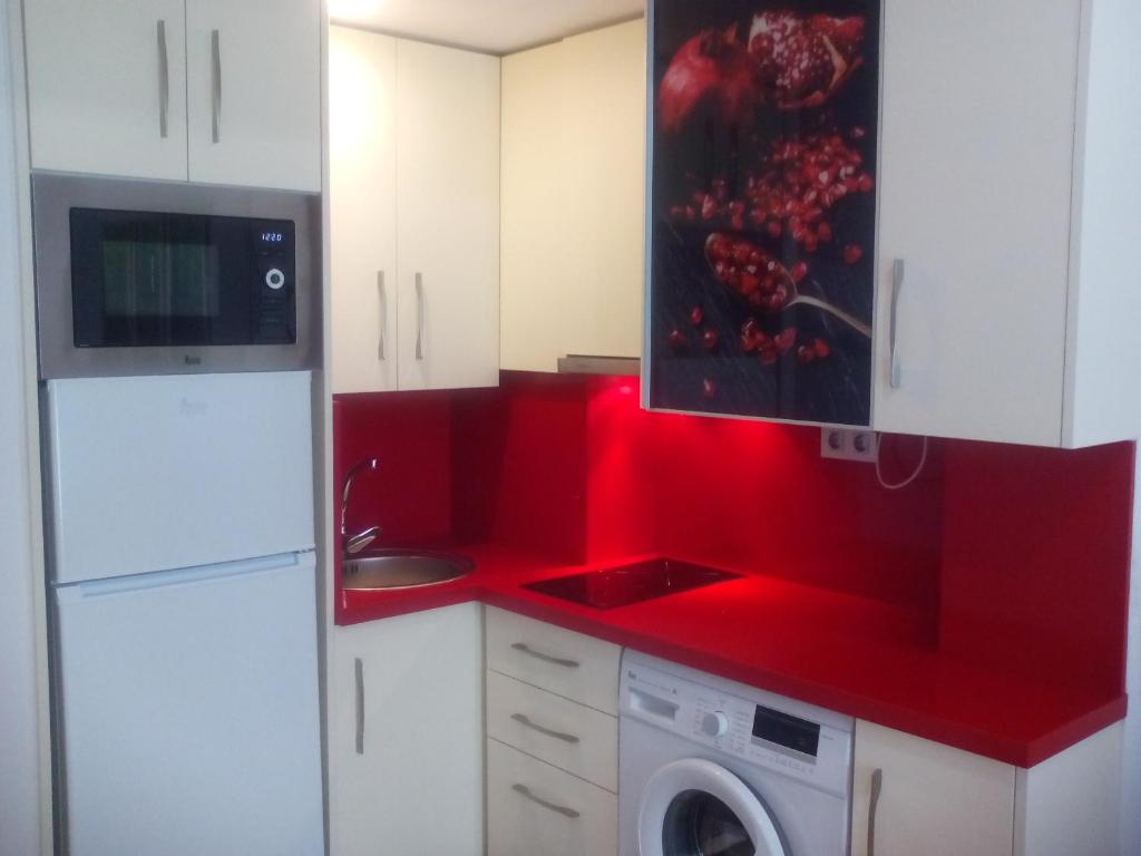 Kuchyň nebo kuchyňský kout v ubytování New La Granada