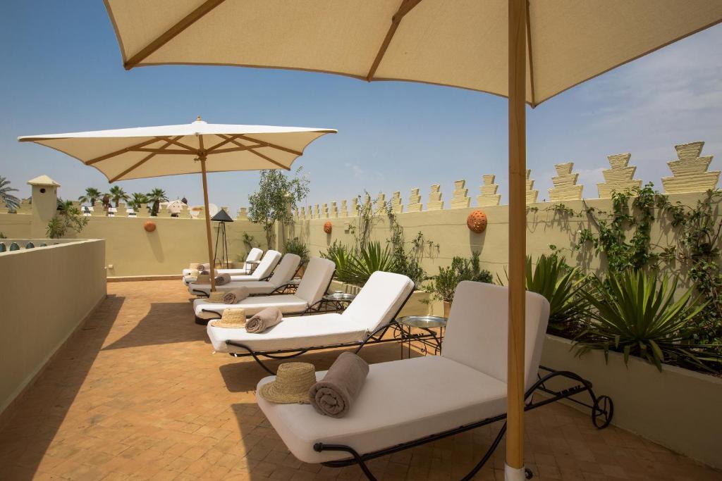 En balkong eller terrasse på Riad Kasbah & Spa
