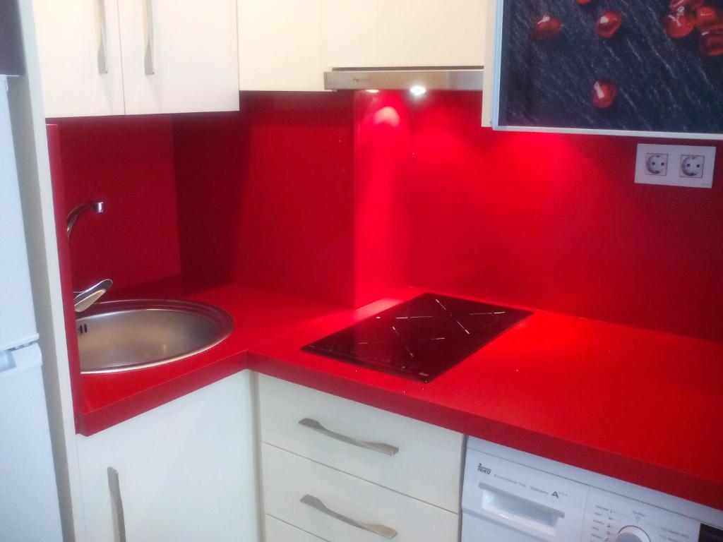 Kuchyň nebo kuchyňský kout v ubytování New La Granada