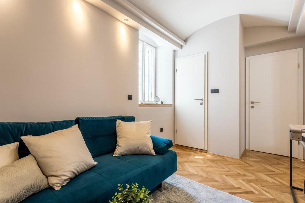 Posezení v ubytování Central Rooms Split