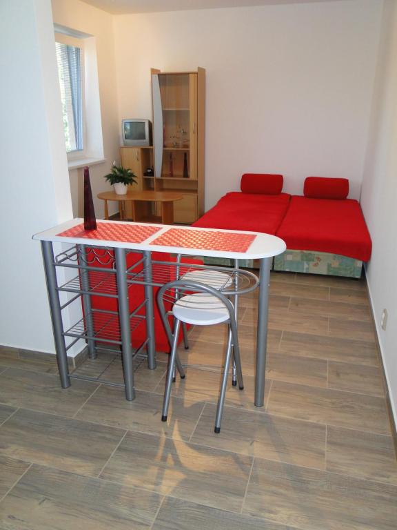 Posezení v ubytování Apartmán Lhota