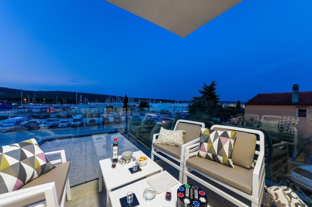 Posezení v ubytování D. Marine Apartments