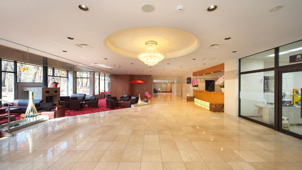 TV a/nebo společenská místnost v ubytování Motosu Phoenix Hotel