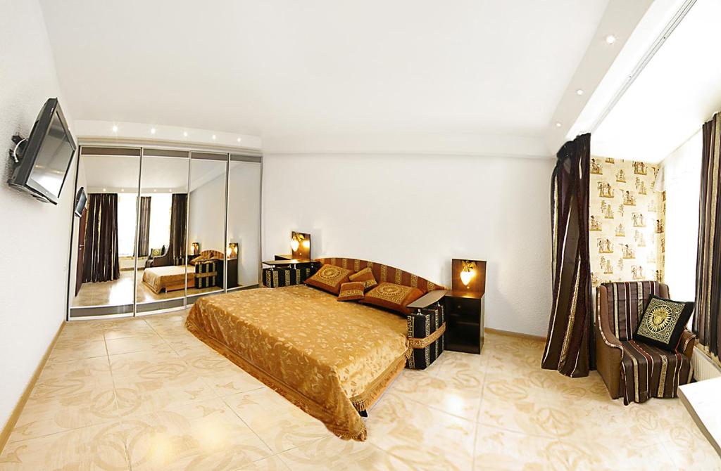 Кровать или кровати в номере Black Sea Apartment