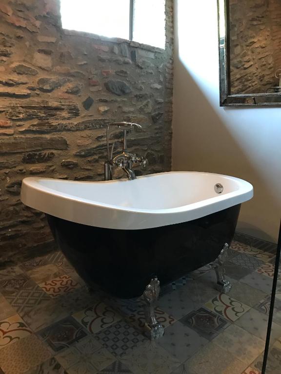 Koupelna v ubytování Hostal Sant Roc
